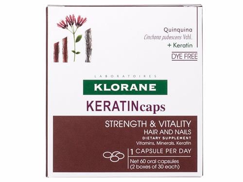 Klorane Keratin Caps Hair and Nails Dietary Supplements 60 caps
