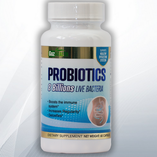 Guz Health Probiotics 8 Billions Live Bacteria 60 Capsules