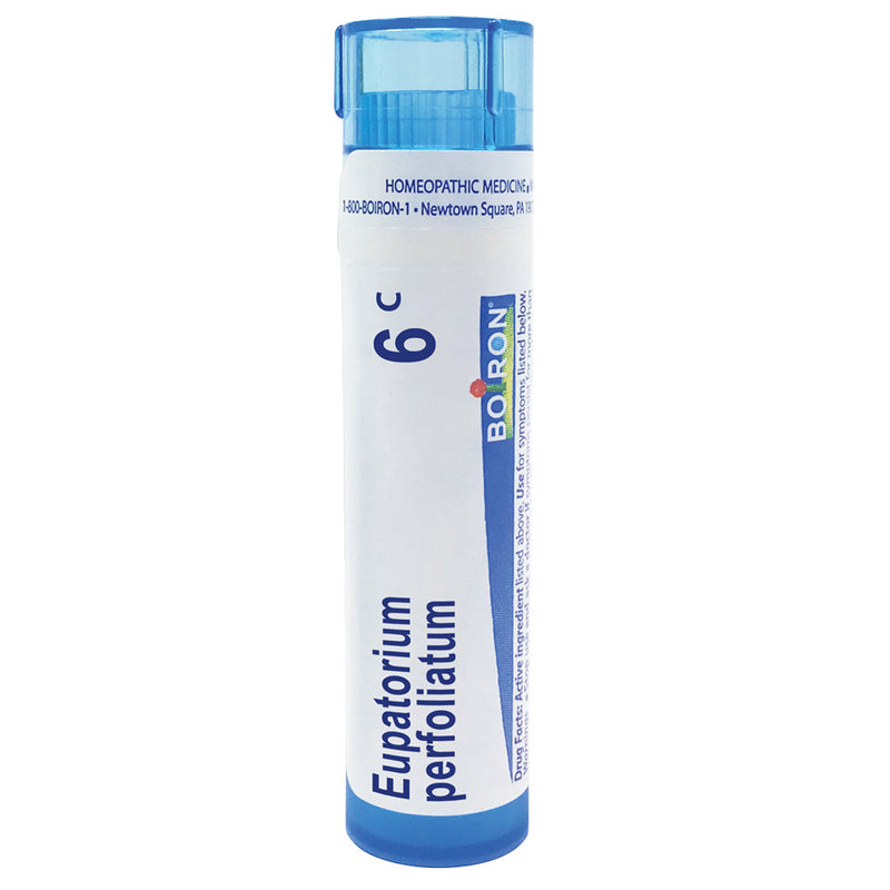 Boiron Eupatorium Perfoliatum 6C relieves stiffness and bone pain associated with flu symptoms, 80 Pellets