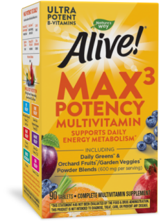 Nature's Way Alive Max3 Potency Multivitamin 90 Tablets