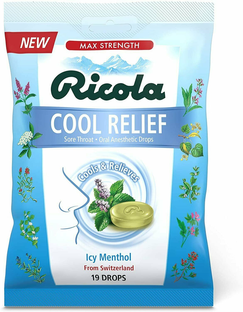 Ricola Cool Relief Cough Suppressant 19 Drops
