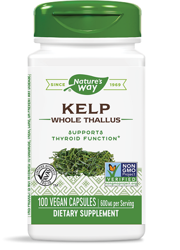 Cápsulas veganas de Kelp Way de la naturaleza