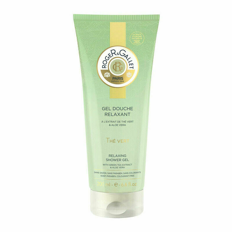 Roger & Gallet Té verde Relajante gel de ducha calmante, 6.6 oz