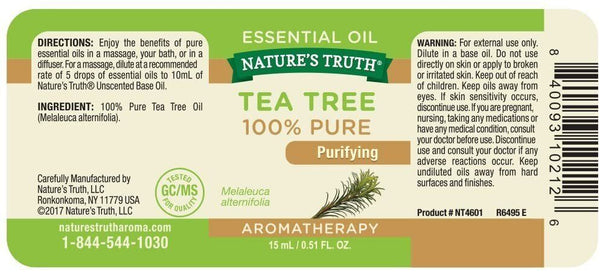Nature's Truth Aromatherapy Tea Tree Essential Oil 15ml