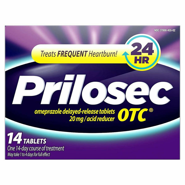 Prilosec OTC Heartburn and Acid Reducer 14 Tablets