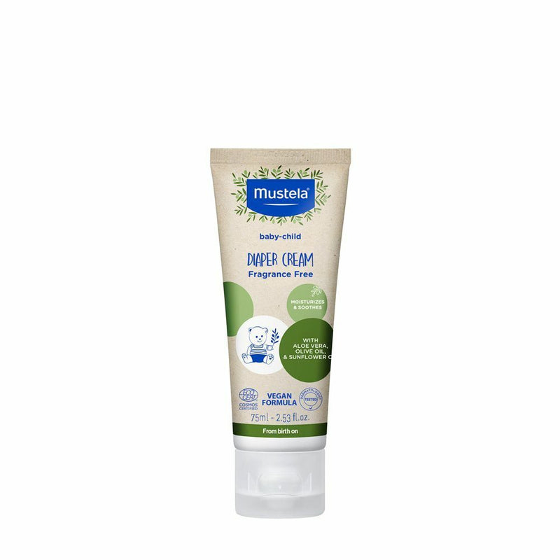 MUSTELA DIAPER CREAM ALOE VERA, OLIVE OIL &SUNFLOWER OIL 2.53 Oz