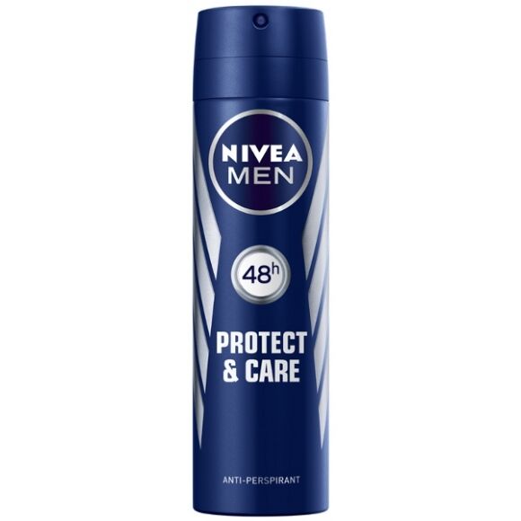 Nivea Men Protect & Care Deodorant Antiperspirant Quick Dry Spray, 48 Hour Protection, 150ml