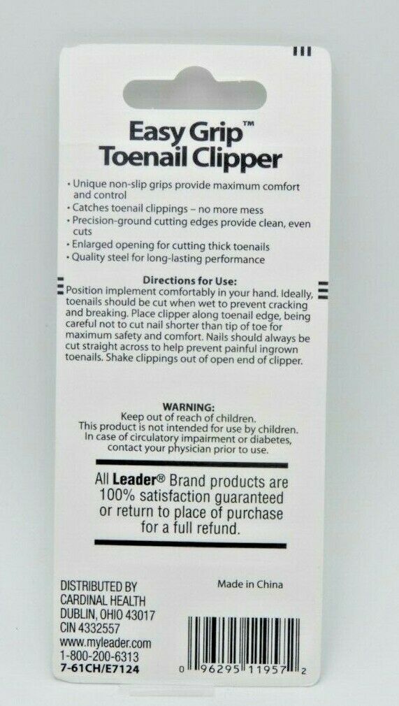 LEADER Toenail Clipper Easy Grip