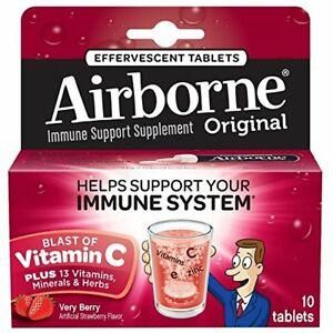 Airborne Very Berry Effervescent 10 Tablets