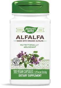 Nature's Way Alfalfa 1215 mg Vegan Capsules
