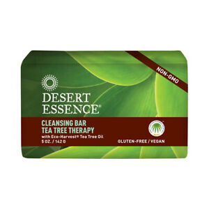 Desert Essence Tea Tree Therapy Cleansing Bar Soap 5 oz