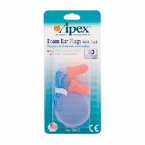 Apex Foam Ear Plugs with Cord 1 Pair