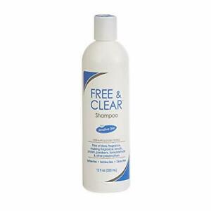 Free & Clear Hair Shampoo, Fragrance, Gluten and Sulfate Free. For Sensitive Skin. 12 oz
