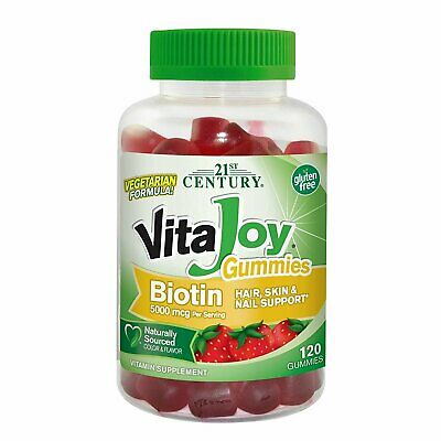 21st Century Vitajoy Biotin Gummies, (27729), Strawberry, 120 Count
