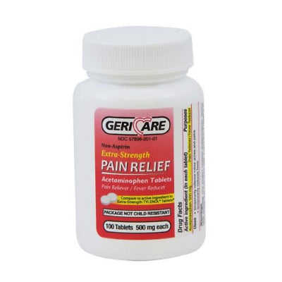 Gericare Acetaminophen Pain Relief 500mg Tablets