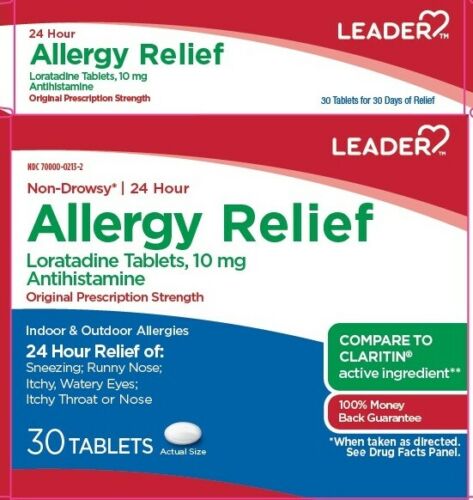 Leader Non-Drowsy Allergy Relief Tablets
