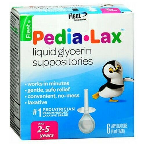 Pedia-Lax Liquid Glycerin Suppositories, 6 Applicators