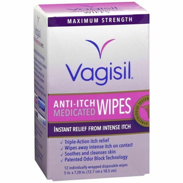 Vagisil Anti-Itch Medicated Feminine Intimate Wipes for Women