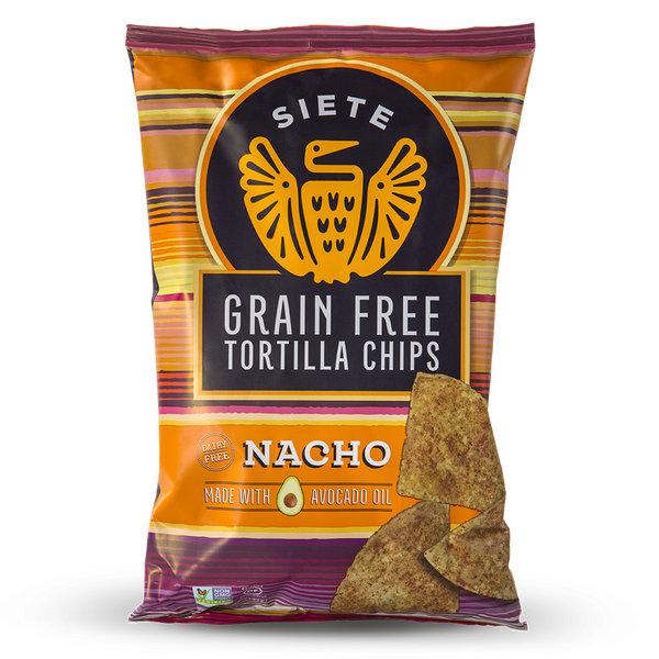 Siete Nacho Grain Free Tortilla Chips, NACHO 5 oz.