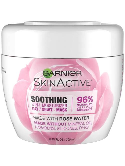 Garnier Soothing 3-in-1 Face Moisturizer with Rose Water