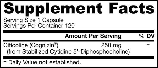 Jarrow Formulas Citicoline (CDP Choline) Capsules