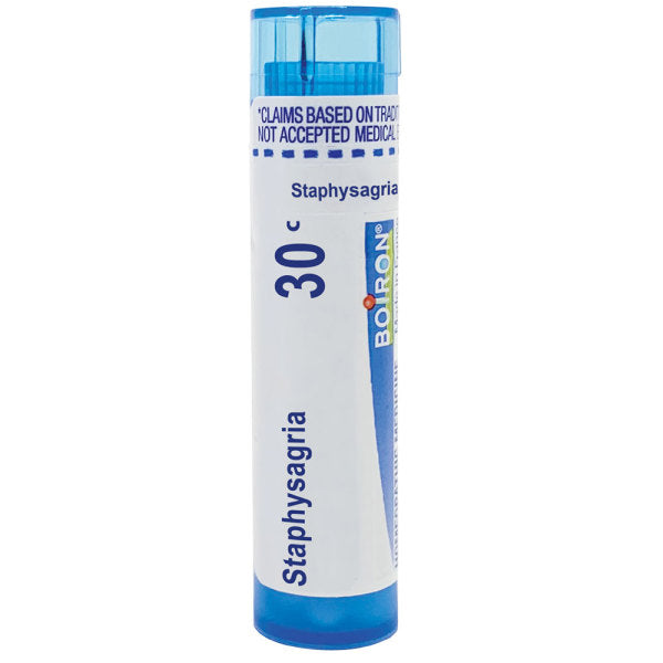 Boiron Staphysagria 30C relieves itching of surgical wounds, 80 Pellets