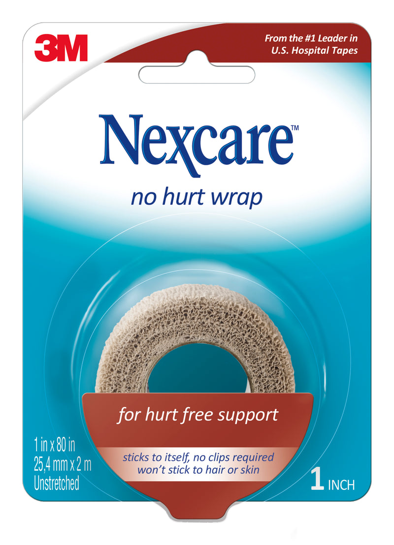 NEXCARE ™ no dath Wrap NHT-1, 1 en x 80 en (25,4 mm x 2 m) sin estirarse (Coban)