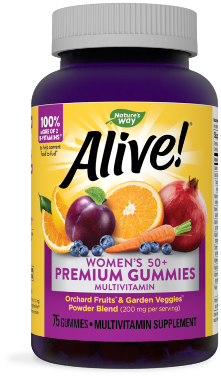 Nature's Way Alive Premium Women's 50+ Gummy Multivitamin