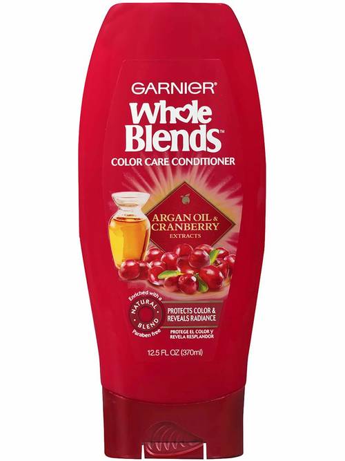 Garnier Whole Blends Conditioner with Argan Oil & Cranberry Extracts, Color Care, 12.5 oz.