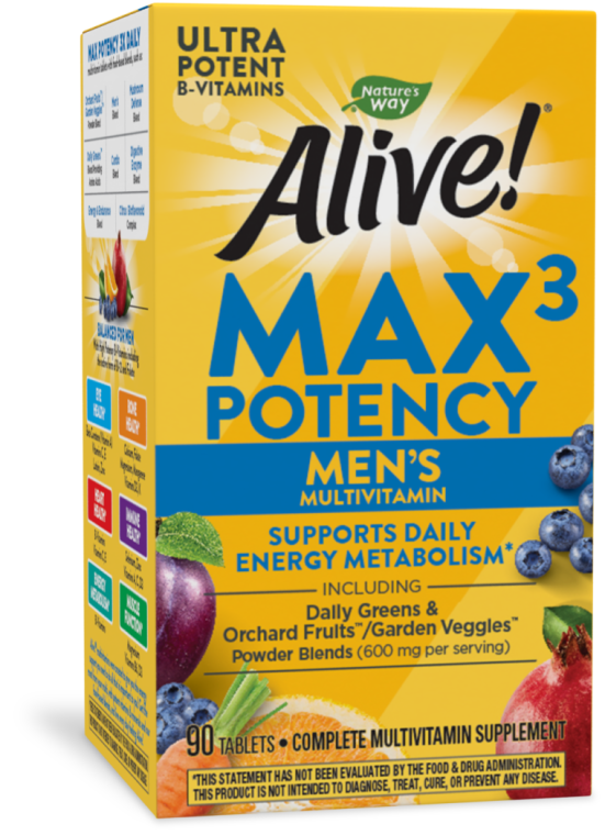 Nature's Way Alive Men's Max3 Daily Multivitamin Tablets