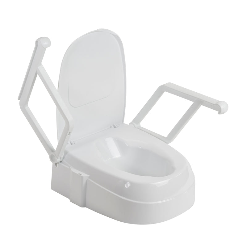 Conducir el asiento de inodoro elevado universal de preservetecha médica